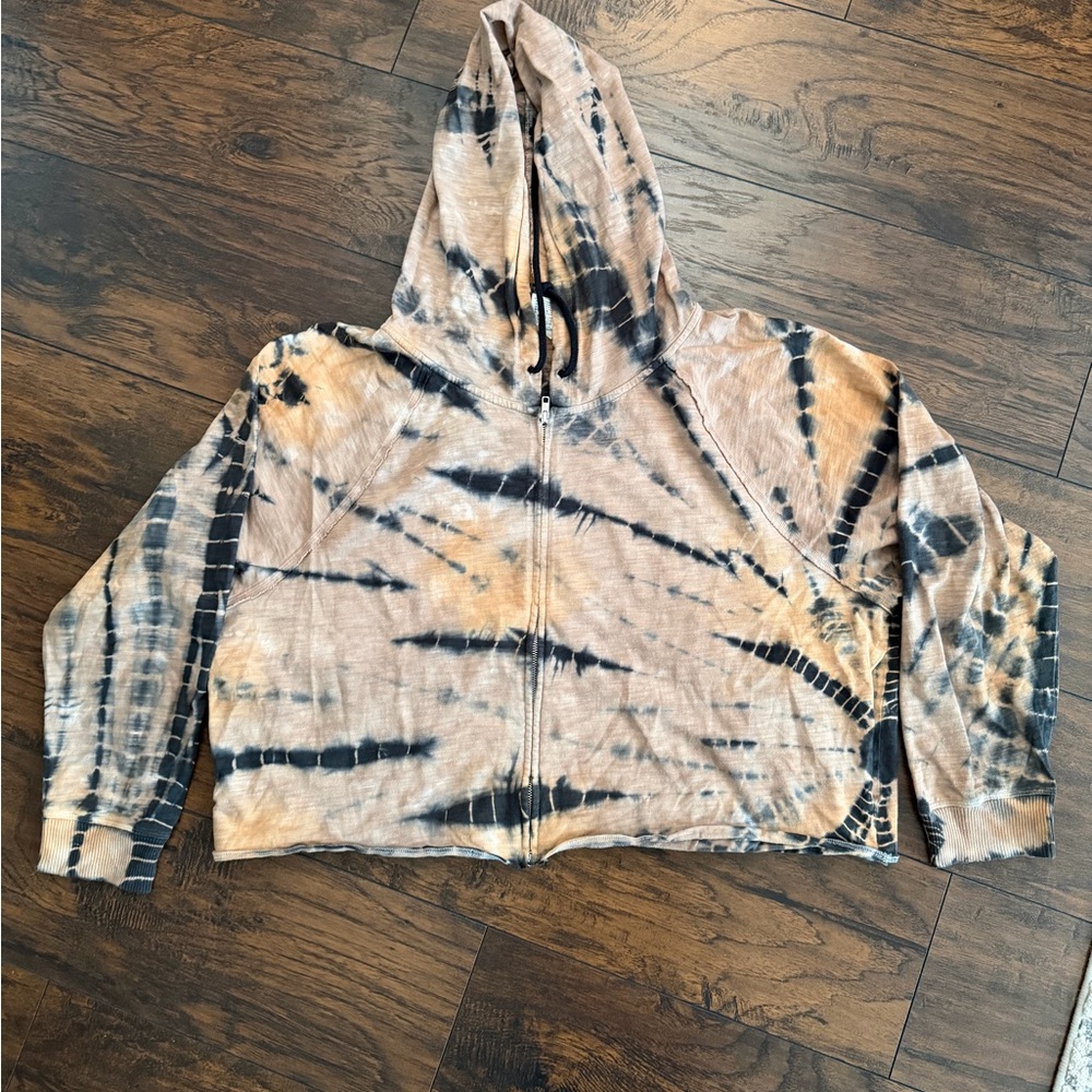 Victoria Secret Pink Tie-Dye Hooded Zip-Up Jacket